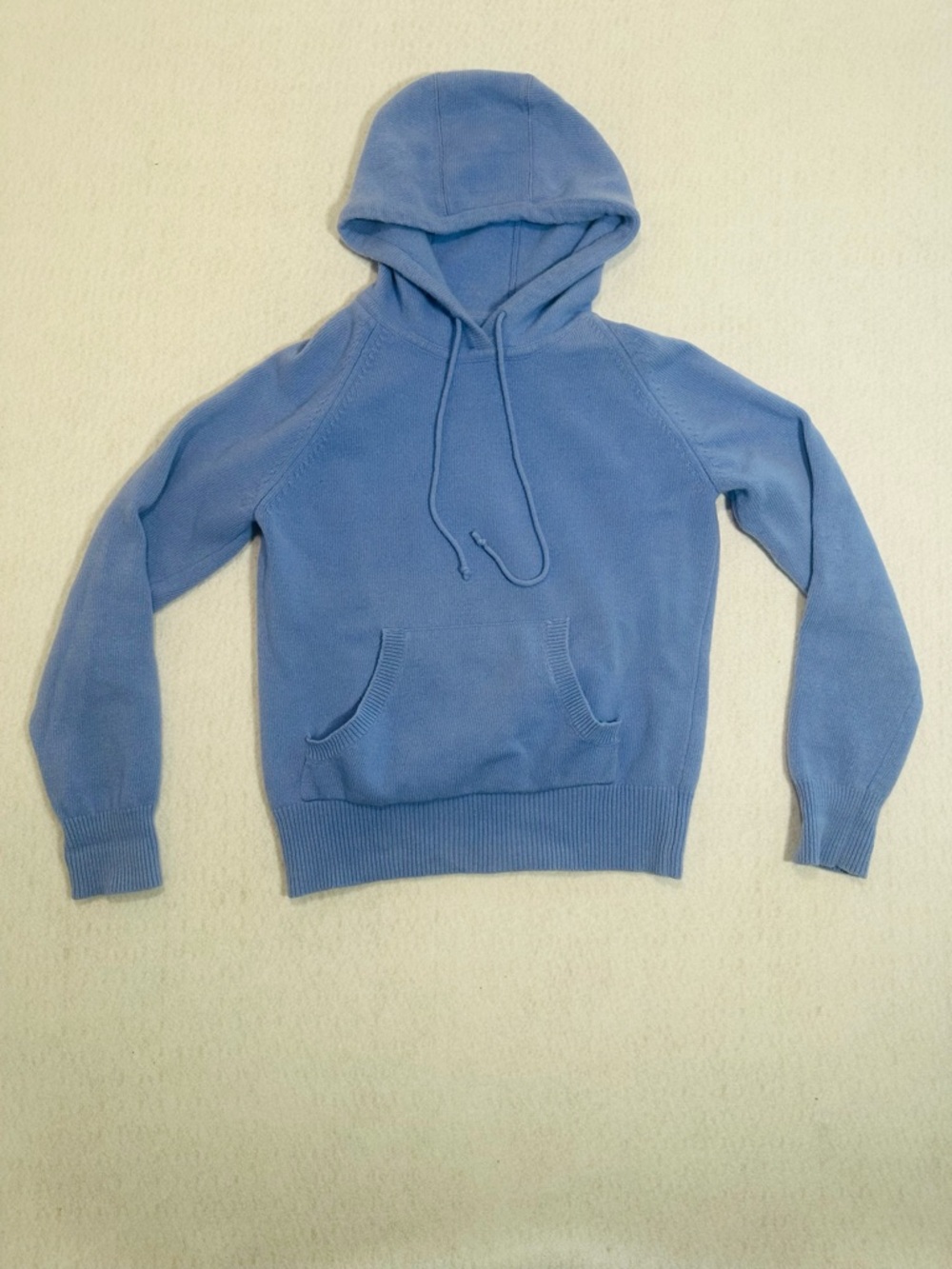 Girl’s Light Blue Hooded Sweater Pullover
